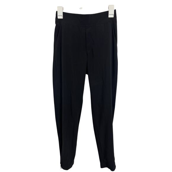 Athleta Black Brooklyn Ankle Pants Size 0 Lightweight Travel Pants Casual Viral - Picture 3 of 8